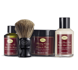 sandalwood 4 elements bundle shaving kit set
