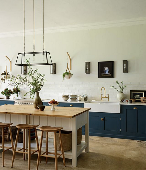 kitchen trend navy blue cabinets