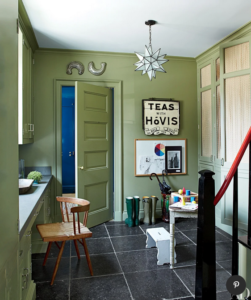 green mudroom